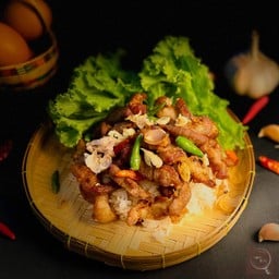 ข้าวหมูทอดลองดูง