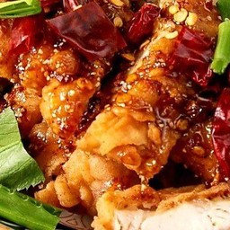 ไก่ทอด ซอสแจ่วแซ่บ