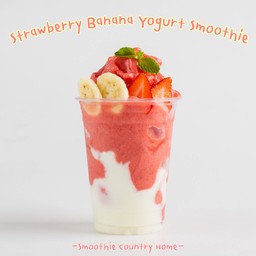 สตรอเบอรี่+กล้วยหอม โยเกิร์ต