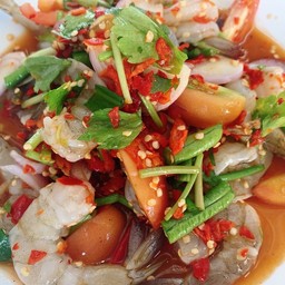 ยำกุ้งสด