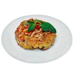 ข้าวไขเจียวปลาเค็มกากหมู