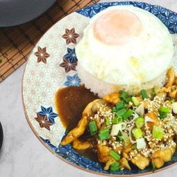 ข้าวไก่เทริยากิ+ไข่ดาว