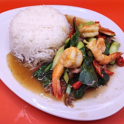 ผัดคะน้ากุ้ง