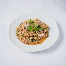 ลาบวุ้นเส้นหมู,ไก่