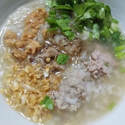 ข้าวต้มหมูก้อน ข้าวหอมมะลิ