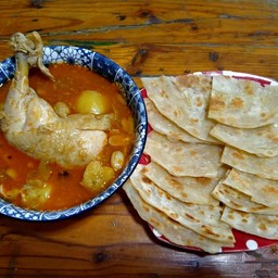 โรตี+มัสมั่นไก่