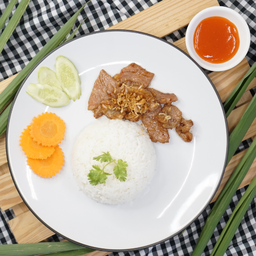 ข้าวหมูกระเทียม DL