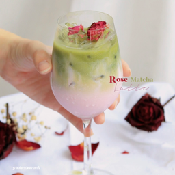 Rose Matcha Latte