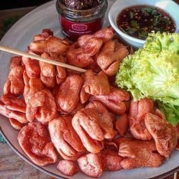 ฮอตดอกทอดชุดเล็ก+น้ำจิ้ม