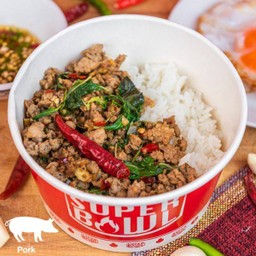 ข้าวกะเพราหมู ขนาดปกติ