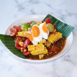 ตำข้าวโพดไข่เค็ม