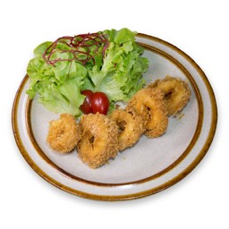 ปลาหมึกชุบแป้งทอด