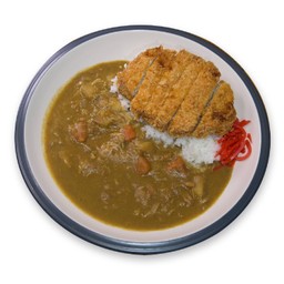 ข้าวแกงกะหรี่หมูชุบแป้งทอด