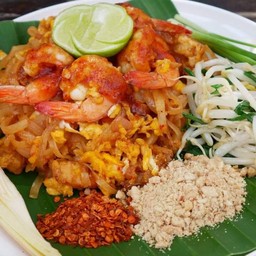 ผัดไทย +กุ้งสด