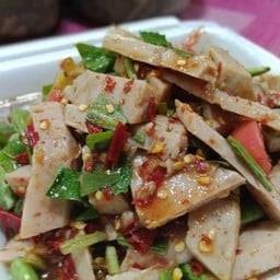 ตำเกาเหลาหมูยอ+แถมขนมจีน