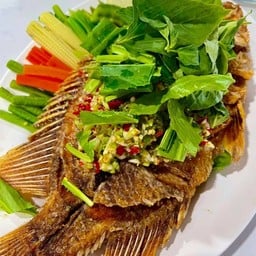 ปลาทับทิม (ทอด) ลุยสวน