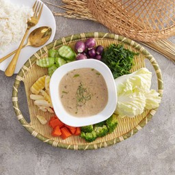 น้ำพริกปลาร้าหลนกะทิ