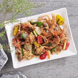 ปูนิ่มผัดพริกไทยดำ