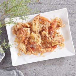 ปูนิ่มทอดกระเทียม