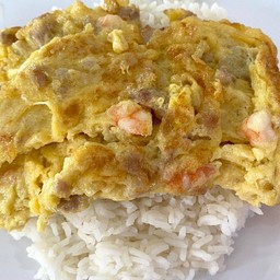 ข้าวไข่เจียวกุ้งหมูสับ