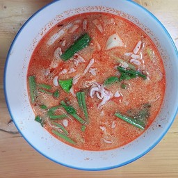 ต้มยำหมึงกุ้งน้ำข้น90