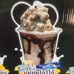 นมหมีโอริโอ้-ปั่น