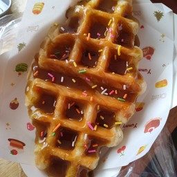 Caramel Croffle ครอฟเฟิลราดซอสคาราเมล