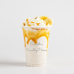 นมสดกล้วยหอมคาราเมลเฟรปเป้