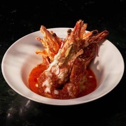 ฉู่ฉี่กุ้งลายเสือ Tiger Prawns Chu Chee Curry Sauce