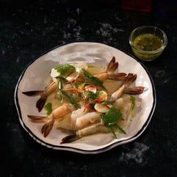 กุ้งแช่น้ำปลา Raw Shrimp in Fish Sauce