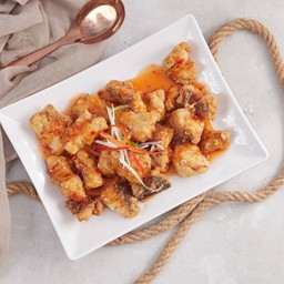 ปลากะพงชิ้นสามรส