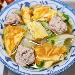 ต้มจืดไข่เจียวหมูสับ