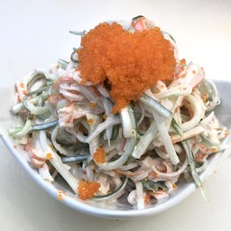 คานิสลัด(สลัดแตง+ปูอัดไข่กุ้ง)