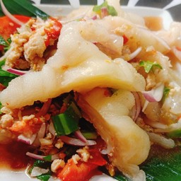 ยำเล็บมือนาง น้ำปลาร้า