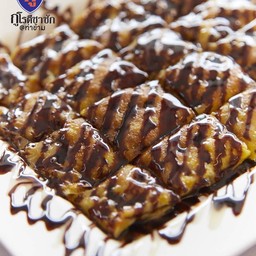 โรตีกล้วย + ชีส+ช็อคโกแลต