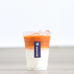 Thai Tea with Milk and Coconut Syrup