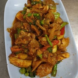 ผัดเพ็ดหมูป่า