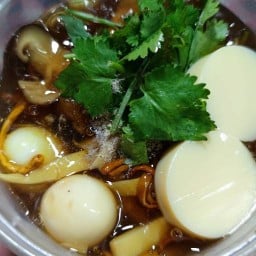 กระเพาะปลาน้ำแดง ลูกชิ้นทอด (ฮาลาล) สุเหร่าบางชัน