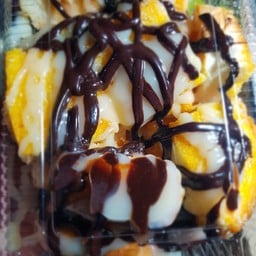 ขนมปังปิ้ง เนย+นม+ช็อคโกแลต ( 3แผ่น )