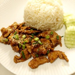 ข้าวราดหมูหวาน