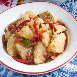 ตำส้มโอ (กะปิ)