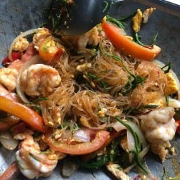 ร้านชะอม บางเสาธง บางบ่อ