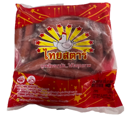 ไส้กรอกแดง2บาทไทยสตาร์ 1000 กรัม