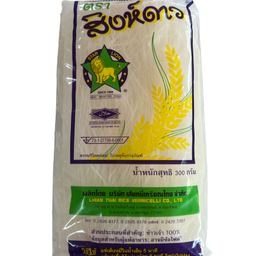 หมี่อบแห้งตราสิงห์ดาว 300 กรัม