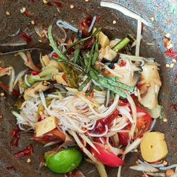 ตำป่าใส่หอยเชอรี่