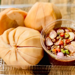 กระท้อนสด+กะปิหวาน