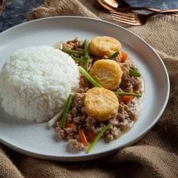 เต้าหู้ทรงเครื่องหมูสับ