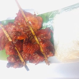 โครงไก่ย่าง 2 ไม้ ข้าว 1 ห่อ