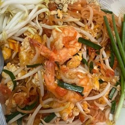ผัดไทกุ้งสด-สุกี้