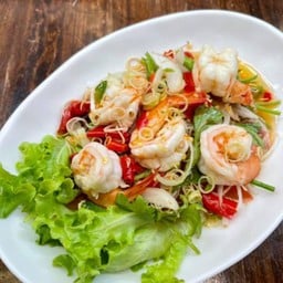 ยำตะไคร้กุ้ง